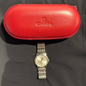 Omega De Ville 34mm Quartz Steel Watch - Great Condition. Typical signs of wear